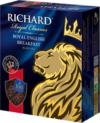 Чай черный RICHARD Royal English Breakfast байховый, 100пак