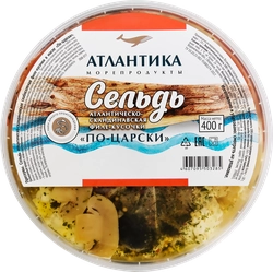 Сельдь АТЛАНТИКА По-царски филе-кусочки, 400г