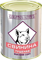 Свинина тушеная БУРЯТМЯСОПРОМ высший сорт, ГОСТ, 338г