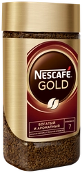 Кофе растворимый с добавлением молотого NESCAFE Gold натуральный сублимированный, ст/б, 190г