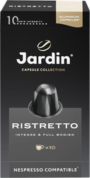 Кофе молотый в капсулах JARDIN Ristretto жареный, 10кап