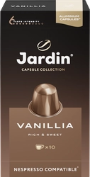 Кофе молотый в капсулах JARDIN Vanillia жареный, 10кап