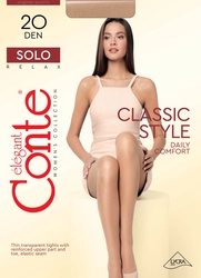 Колготки женские CONTE Solo 20 den natural 5-XL