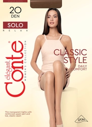 Колготки женские CONTE Solo 20 den bronzo 5-XL