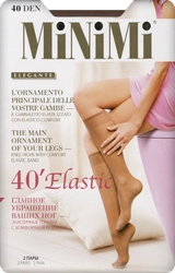 Гольфы женские MINIMI Elastic Lycra 40 den caramello 0, 2пары