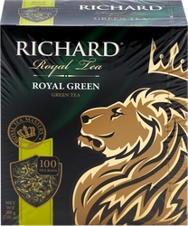 Чай зеленый RICHARD Royal Green Китайский байховый, 100пак