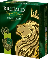 Чай зеленый RICHARD Royal Green Китайский байховый, 100пак