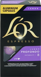 Кофе молотый в капсулах L'OR Espresso Lungo Profondo натуральный жареный, 10кап