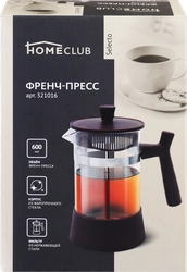 Френч-пресс HOMECLUB Selecto 600мл Арт. 321016