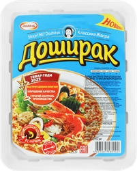 Лапша DOSHIRAK со вкусом морепродуктов, 90г