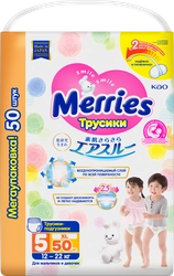 Подгузники-трусики детские MERRIES XL 12–22кг, 50шт