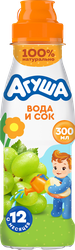 Изображение товара Напиток детский АГУША Яблоко-виноград с соком, с 12 месяцев, 300мл