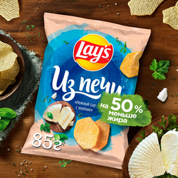 Чипсы картофельные LAY'S Нежный сыр с зеленью, 85г