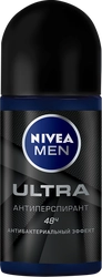 Антиперспирант роликовый мужской NIVEA Ultra, 50мл