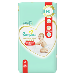 Подгузники-трусики детские PAMPERS Premium Care Pants Midi 3, 6–11кг, 48шт