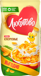 Изображение товара Хлопья кукурузные ЛЮБЯТОВО, 600г