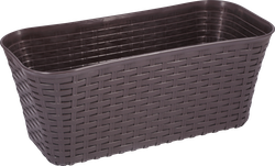 Ящик балконный IDEA 40см, ротанг, Арт. М3225