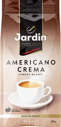 Кофе зерновой JARDIN Americano Crema жареный, 250г