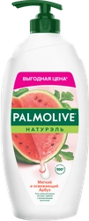 Гель-крем для душа PALMOLIVE Натурэль Мягкий и освежающий Арбуз с увлажняющим молочком, 750мл