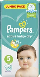 Подгузники детские PAMPERS Active Baby-Dry Junior 5, 11–16кг, 60шт