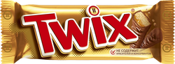 Изображение товара Батончик шоколадный TWIX, 55г