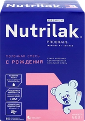 Смесь молочная NUTRILAK Premium 1, с 0 месяцев, 600г
