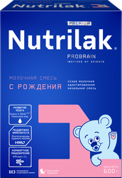 Изображение товара Смесь молочная NUTRILAK Premium 1, с 0 месяцев, 600г