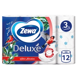 Бумага туалетная ZEWA Deluxe без аромата 3-слоя, 12шт