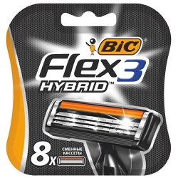 Кассеты для бритья BIC Flex 3 Hybrid, 8шт