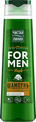 Изображение товара Шампунь для волос мужской ЧИСТАЯ ЛИНИЯ For men Энергия и сила, укрепляющий, 400мл