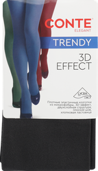 Изображение товара Женские колготки CONTE Trendy 150 den, антрацит, теплые, однородные