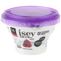 Продукт кисломолочный ISEY SKYR Черника, малина 1,2%, без змж, 150г