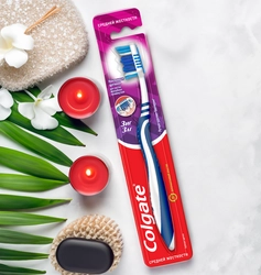 Зубная щетка COLGATE Зиг Заг многофункциональная, средней жесткости