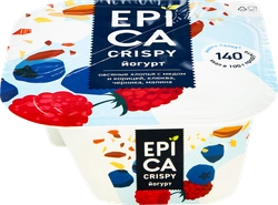 Йогурт EPICA Crispy Мюсли и сушеные ягоды 6,5%, без змж, 138г