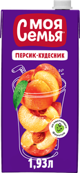 Изображение товара Напиток сокосодержащий МОЯ СЕМЬЯ Абрикос-Персикос из яблок, персиков и абрикосов, 1.93л