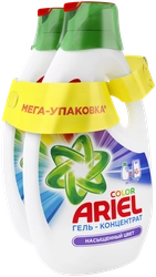 Гель-концентрат для стирки цветного белья ARIEL Color, 2х1.95л