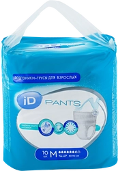 Подгузники-трусы для взрослых ID Pants размер M, 10шт