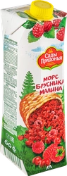 Морс САДЫ ПРИДОНЬЯ Брусника, малина, 1л