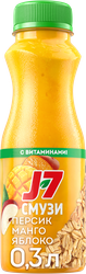 Изображение товара Продукт питьевой J7 из яблок, персиков и манго с овсяными хлопьями, 300мл