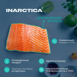 Форель морская INARCTICA потрошеная с головой 3–8кг, весовая