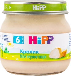 Пюре мясное HIPP Мое первое пюре Кролик, с 6 месяцев, 80г