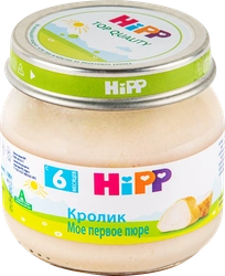 Пюре мясное HIPP Мое первое пюре Кролик, с 6 месяцев, 80г