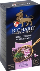 Чай черный RICHARD Royal Thyme & Rosemary, 25пак