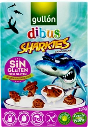 Готовый завтрак безглютеновый GULLON Sharkies, 250г