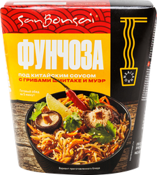 Изображение товара Вермишель SANBONSAI Фунчоза под китайским соусом, 120г