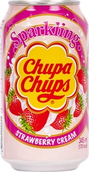 Напиток CHUPA CHUPS Клубничный крем газированный, 0.345л