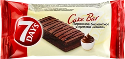 Пирожное бисквитное 7DAYS Cake Bar с кремом какао, 30г