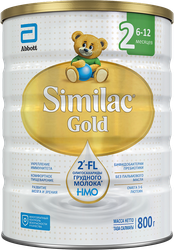 Изображение товара Смесь молочная SIMILAC Gold 2, с 6 до 12 месяцев, 800г