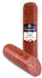 Изображение товара Колбаса копчено-вареная БАХРУШИНЪ Сервелат ГОСТ, высший сорт, весовая