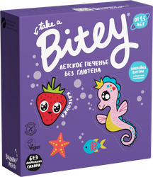 Печенье безглютеновое детское TAKE A BITEY Клубника, 125г